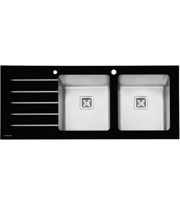 PS 4106سینک توکار پرنیان استیل
