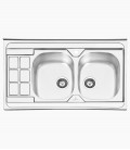 PS 1104سینک روکار پرنیان استیل